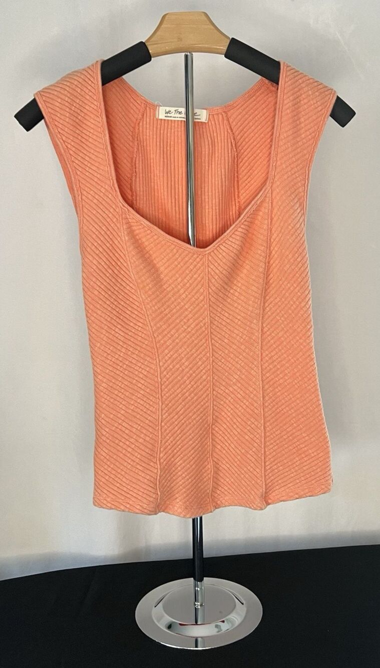 We the Free People Boss Babe Corset corset tank, cap sleave peach medium